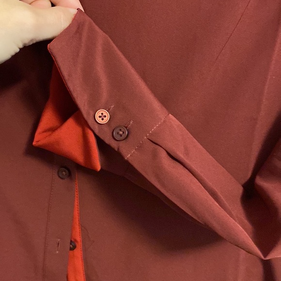 RW&CO 2 tone button down blouse sz s - Picture 5 of 8